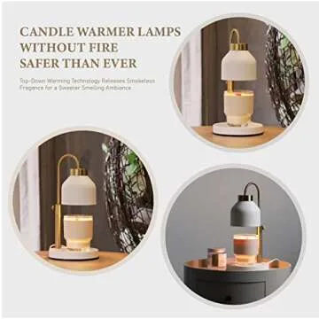 AIKUT Candle Warmer Lamp - Timer, Dimmer, Adjustable Height