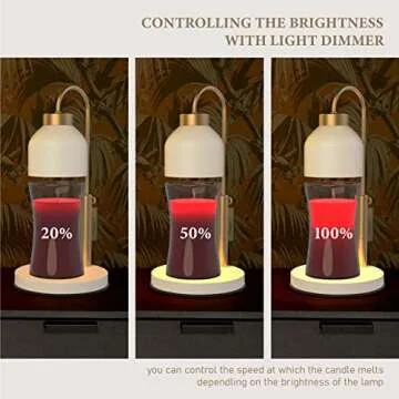 AIKUT Candle Warmer Lamp - Timer, Dimmer, Adjustable Height