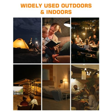 CordlessGlow Rechargeable Light Bulbs with Remote Control and Timer