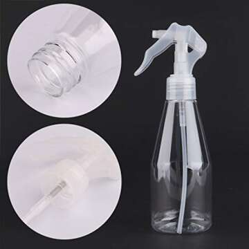 driew Plant Spray Bottle 2 Pack 200ml, Plant Mister Spray Bottle Squirt Bottle Plastic Spray Bottles for Outdoor Indoor House Garden Plants