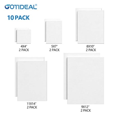 GOTIDEAL Multi Pack Canvas Set for All Artists