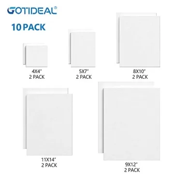 GOTIDEAL Multi Pack Canvas Set for All Artists