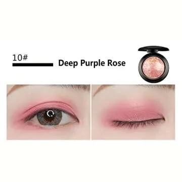 Mallofusa Baked Eye Shadow Palette in Shimmer 15 Colors