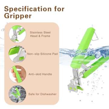 Bonison 2 Pack Hot Plate Grippers for Safe Cooking