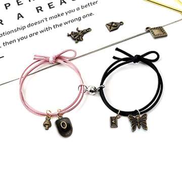 40pcs Antique Bronze Alice in Wonderland Fairy Charms Alloy Alice Rabbit Butterfly Mushroom Book Tea Party Charm Pendants Necklace Bracelet Charms for DIY Jewelry Making