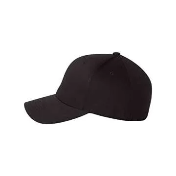 Yupoong Men's Athletic Baseball Cap - Black - Large-X-Large
