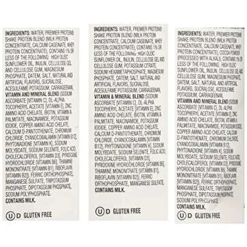 Lot of 12 Premier Protein 30g High Protein Shakes 11 Oz. Variety Pack Contains Chocolate, Vanilla & Strawberries & Cream