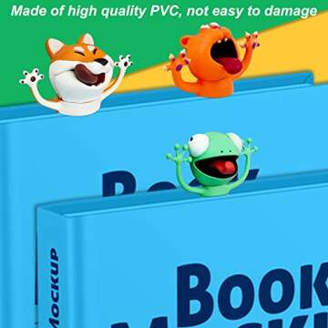 3D Bookmarks - Animal Bookmarks Book Friend Bookmark, Fun Bookmarks for Kids, Book Lovers