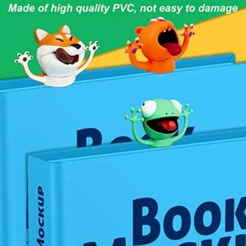3D Bookmarks - Animal Bookmarks Book Friend Bookmark, Fun Bookmarks for Kids, Book Lovers