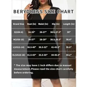 Berydress Women's Classic Cocktail Party Cap Sleeve Deep V Neck Draped Waist Tie Belt Knee-Length Faux Wrap Dress (L, 6028-Navy)