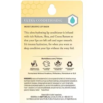 Burt's Bees Ultra Conditioning Lip Balm for All-Day Hydration