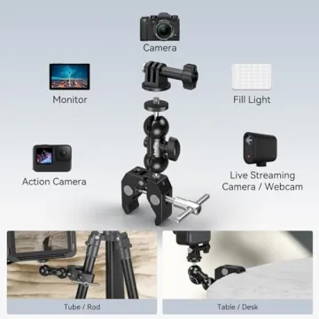 SMALLRIG Super Camera Clamp Mount Versatile and Sturdy