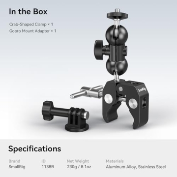 SMALLRIG Super Camera Clamp Mount Versatile and Sturdy