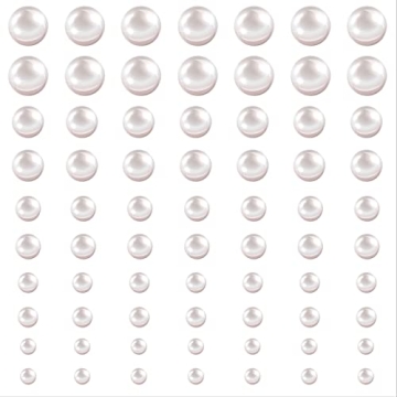 Outus 700 Self Adhesive Pearl Stickers for Hair and Crafts