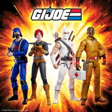 Super7 ULTIMATES! G.I. Joe Scarlett - 7" G.I. Joe Action Figure with Accessories Classic Cartoon Collectibles and Retro Toys