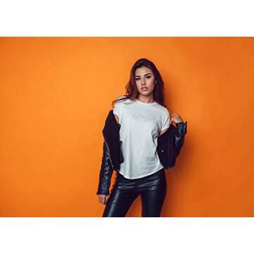 Allenjoy 5x7FT Pure Solid Color Orange Photography Backdrop - Must-Have for All Photographers!