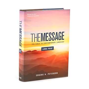 The Message Large Print (Hardcover): The Bible in Contemporary Language