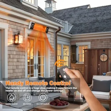 Uthfy Infrared Electric Patio Heater with Remote Control