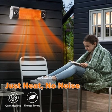 Uthfy Infrared Electric Patio Heater with Remote Control