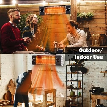 Uthfy Infrared Electric Patio Heater with Remote Control