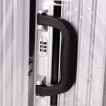 Myasrelae Luggage Protector Suitcase Cover PVC Waterproof Travel Suitcase Fits Most 20" to 30"(20") (20" (13.8" L x 9.1" W x 20.9" H))