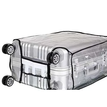 Myasrelae Luggage Protector Suitcase Cover PVC Waterproof Travel Suitcase Fits Most 20" to 30"(20") (20" (13.8" L x 9.1" W x 20.9" H))