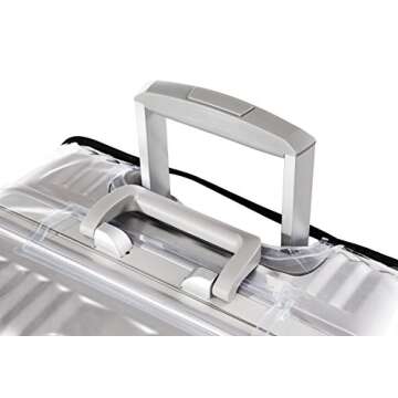 Myasrelae Luggage Protector Suitcase Cover PVC Waterproof Travel Suitcase Fits Most 20" to 30"(20") (20" (13.8" L x 9.1" W x 20.9" H))