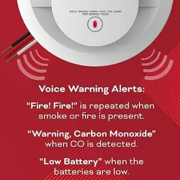 Kidde Hardwired Smoke & CO Detector with Voice Alerts