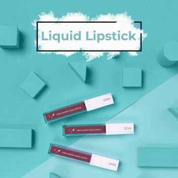 Ofra Charmed Liquid Lipstick - Pink Matte with Mauve Undertones - Long Lasting, Soft Creamy Formula