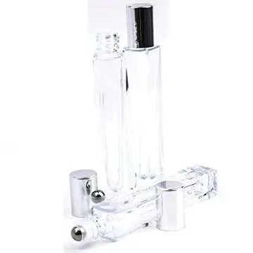 10 ml Luxury Square Essential Oil Bottles with 12x Gold Finish