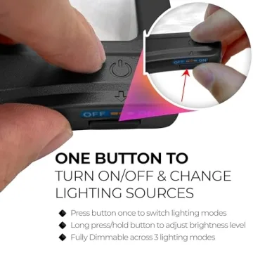 Hands-Free 5X Magnifier with LED & Detachable Stand