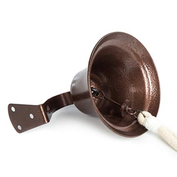 WMM Copper Hanging Dinner Bell - Rustic Charm for Home