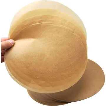 150 Sheets Round Baking Parchment Paper, 6, 8, 10 Inch Non-Stick Cake Pan Parchment Liner for Baking, Grilling and Steaming Bread