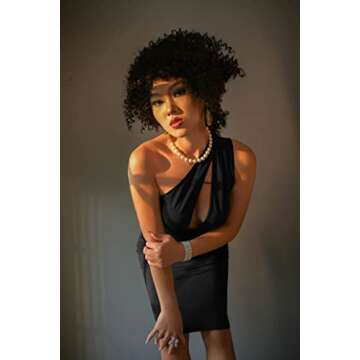 GOKATOSAU Women's Sexy One Shoulder Sleeveless Cut Out Party Club Midi Dress Black