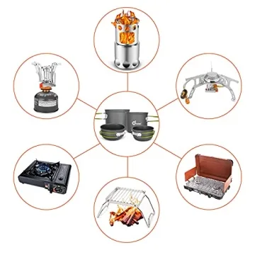 Odoland Camping Cookware Set for Outdoor Adventures