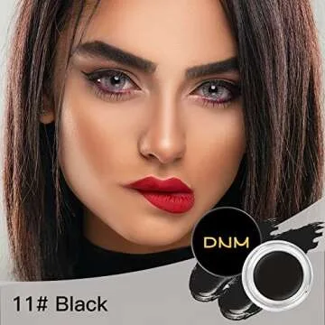 BEFIVECOK Eyebrow Pomade Kit with Waterproof Dual-ended Brush