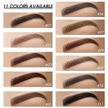 BEFIVECOK Eyebrow Pomade Kit with Waterproof Dual-ended Brush