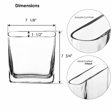 Elegant CYS EXCEL Glass Book Vase for Home Decor & Gifts