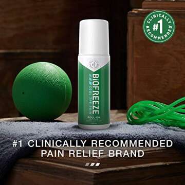 Biofreeze Pain Relief Roll-On, Fast Acting & Long Lasting