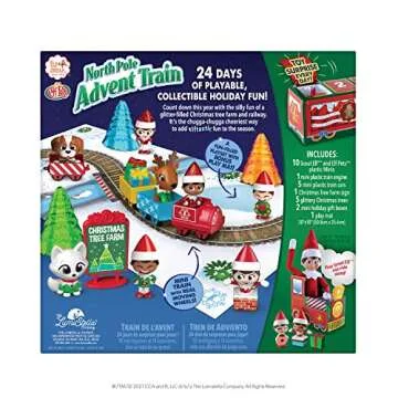 The Elf on the Shelf North Pole Advent Train - Includes 24 days of fun surprises