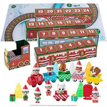 The Elf on the Shelf North Pole Advent Train - Includes 24 days of fun surprises