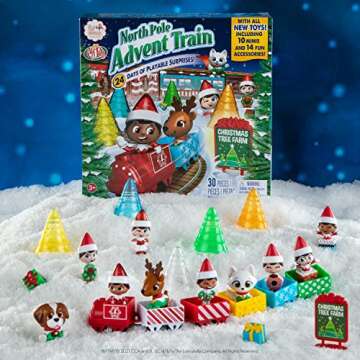 The Elf on the Shelf North Pole Advent Train - Includes 24 days of fun surprises