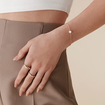 PAVOI 14K Gold Plated Cubic Zirconia Bracelet for Elegance