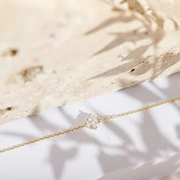 PAVOI 14K Gold Plated Cubic Zirconia Bracelet for Elegance