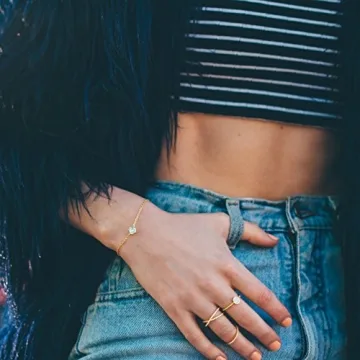 PAVOI 14K Gold Plated Cubic Zirconia Bracelet for Elegance