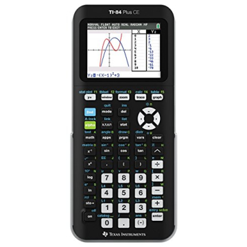 Texas Instruments TI-84 PLUS CE Graphing Calculator - Renewed in Black | Frustration-Free Packaging