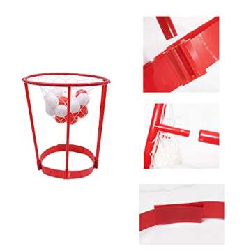 CupaPlay 2 Sets Head Hoop Basketball Party Games - Carnival/Birthday Events/Christmas Party Dress Up Fun Gift Ideas Basket Net Headband Game for Boys and Girls