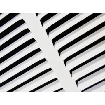 HVAC Premium 36'' x 10'' Flat Stamped Steel Return Air Grille - Durable & Elegant