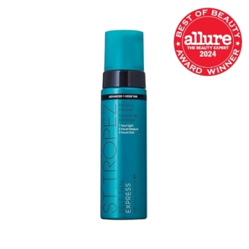 St.Tropez Self Tan Express Mousse, Fast Acting Fake Tan, Develops in 1-3 Hours, Streak-Free Finish, Vegan, Natural & Cruelty Free, 6.7 Fl Oz