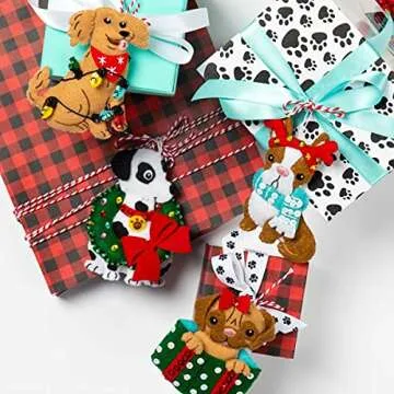 Bucilla Christmas Dogs Felt Ornament Kit for Holiday Fun